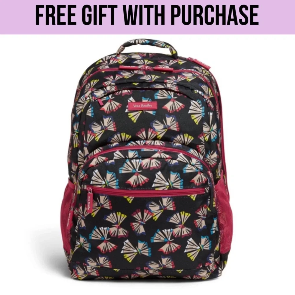FREE 🎁 w/ Vera Bradley Lighten Up Essential Large Backpack Art Butterflies - Picture 4 of 13